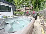 Shared hot tub perfect for relaxing in the evenings